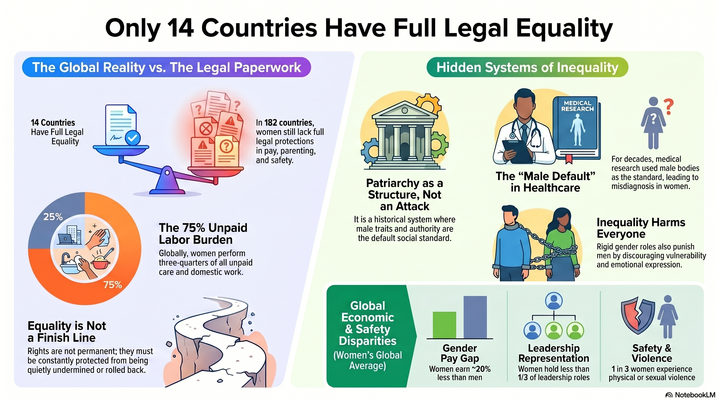 The Equality Gap, Visualised infographic